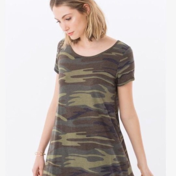 Z Supply Dresses & Skirts - Z Supply camo T-shirt dress